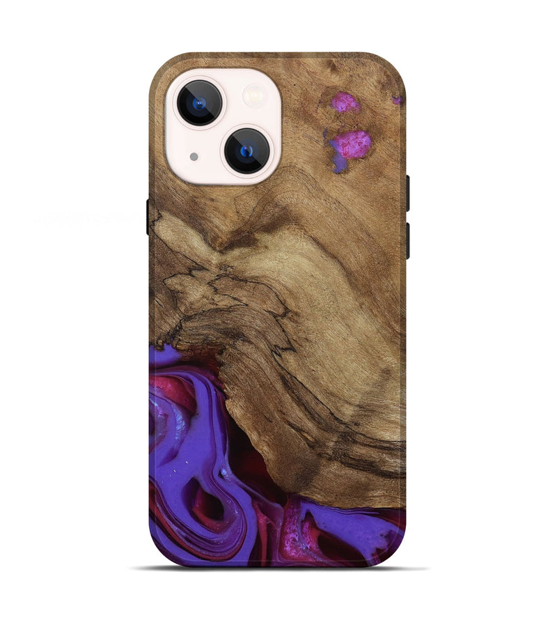 iPhone 13 Wood Live Edge Phone Case - Ciji (Purple, 810397)