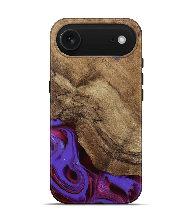 iPhone 17 Air Wood Live Edge Phone Case - Ciji (Purple, 810397)