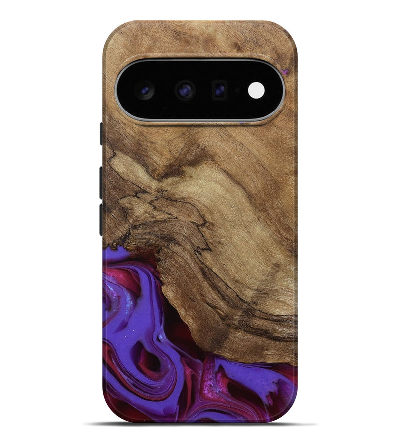 Pixel 11 Pro XL Wood Live Edge Phone Case - Ciji (Purple, 810397)