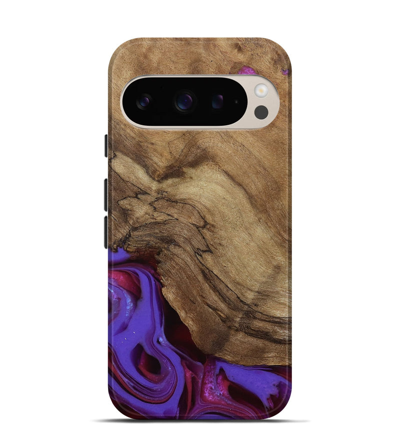 Pixel 9 Wood Live Edge Phone Case - Ciji (Purple, 810397)