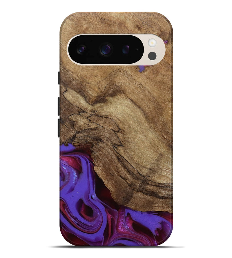 Pixel 9 Pro XL Wood Live Edge Phone Case - Ciji (Purple, 810397)