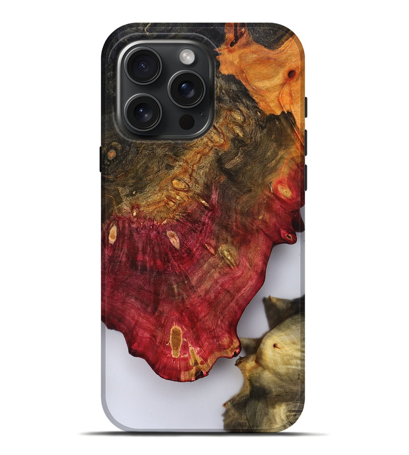 iPhone 16 Pro Max Wood Live Edge Phone Case - Amaris (Clear, 810425)