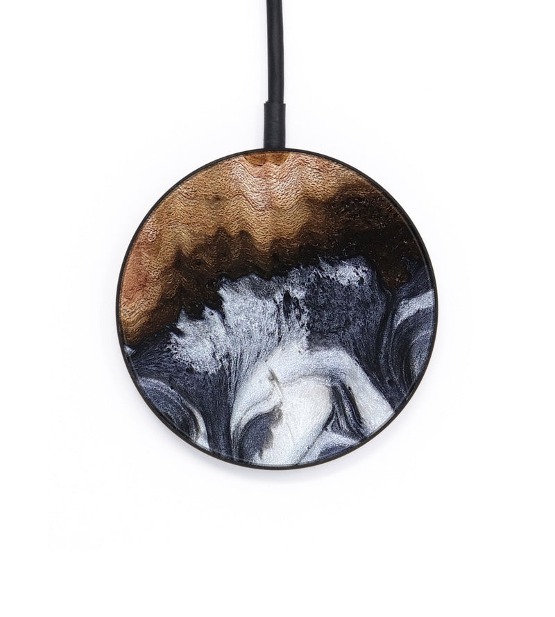 Circle Wood Wireless Charger - Hobson (Black & White, 810433)