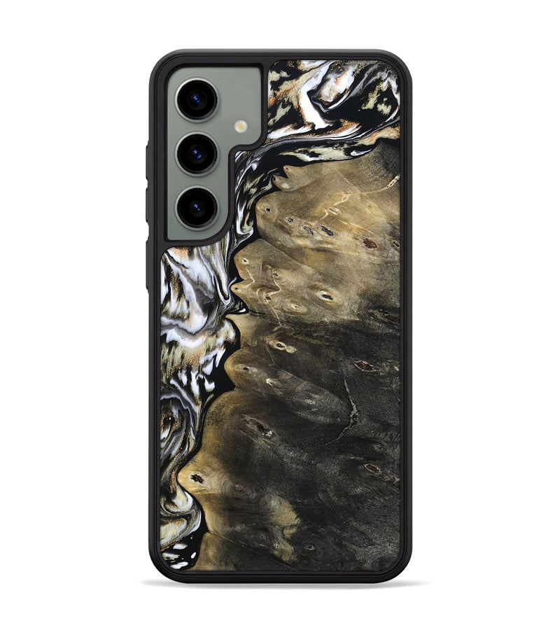 Galaxy S24 Plus Wood Phone Case - Robbin (Black & White, 810438)