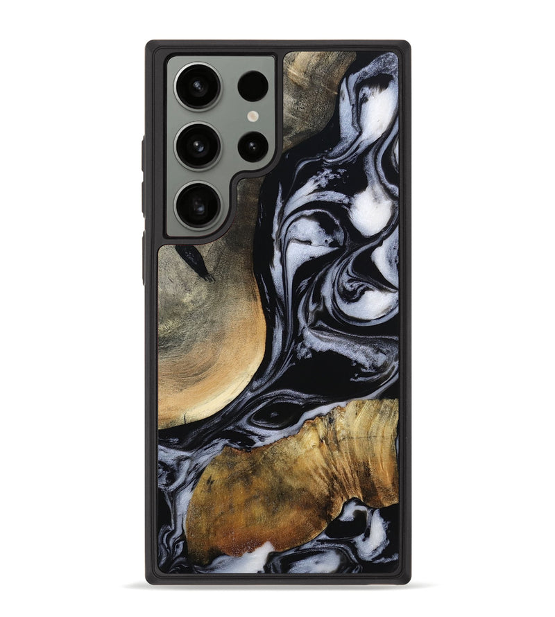 Galaxy S23 Ultra Wood Phone Case - Wendy (Black & White, 810440)