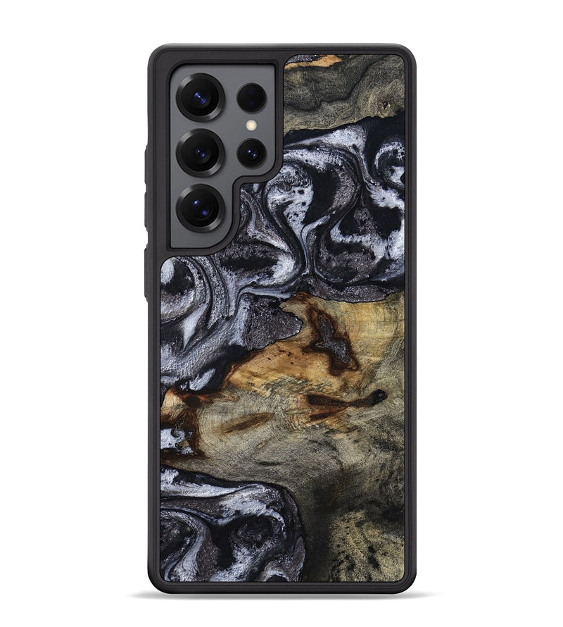 Galaxy S25 Ultra Wood Phone Case - Heather (Black & White, 810441)