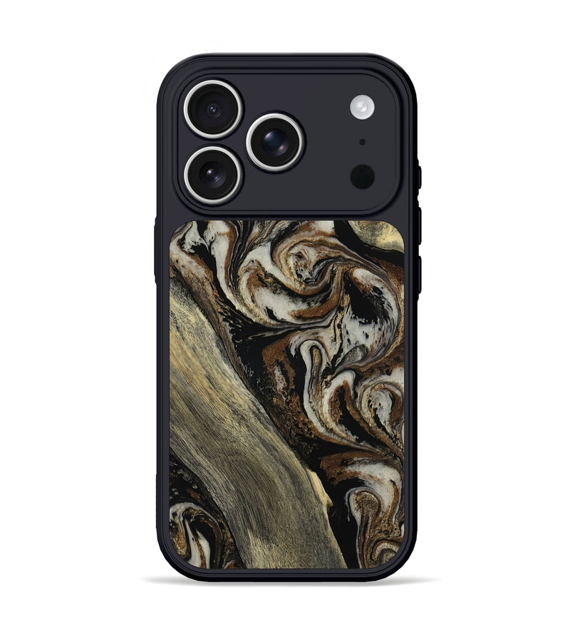 iPhone 17 Pro Wood Phone Case - Lillie (Black & White, 810442)