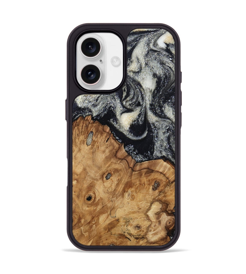 iPhone 17 Wood Phone Case - Jaeden (Black & White, 810444)
