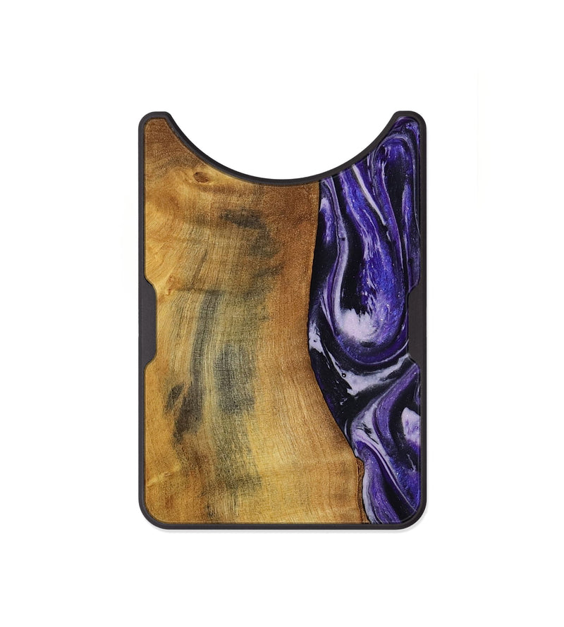 Alloy Wood Wallet - Tomika (Purple, 810462)