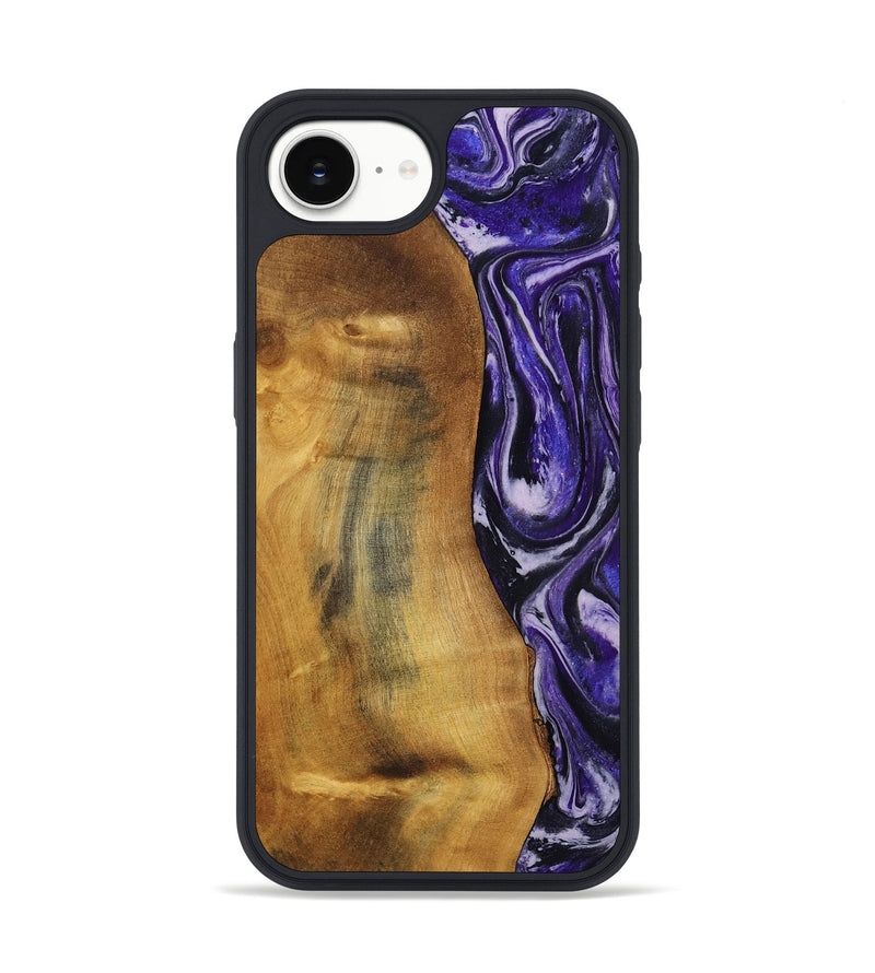 iPhone 16e Wood Phone Case - Tomika (Purple, 810462)