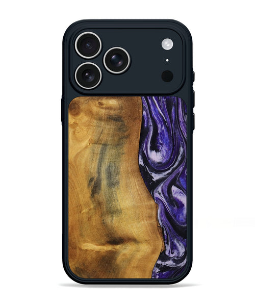 iPhone 17 Pro Max Wood Phone Case - Tomika (Purple, 810462)