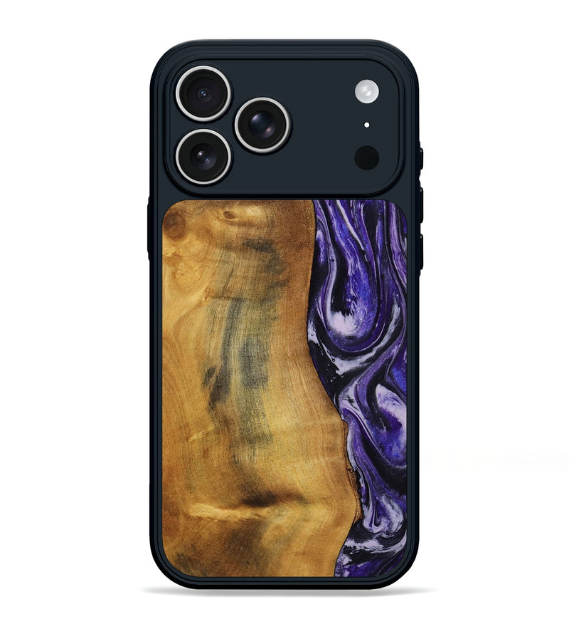 iPhone 17 Pro Max Wood Phone Case - Tomika (Purple, 810462)