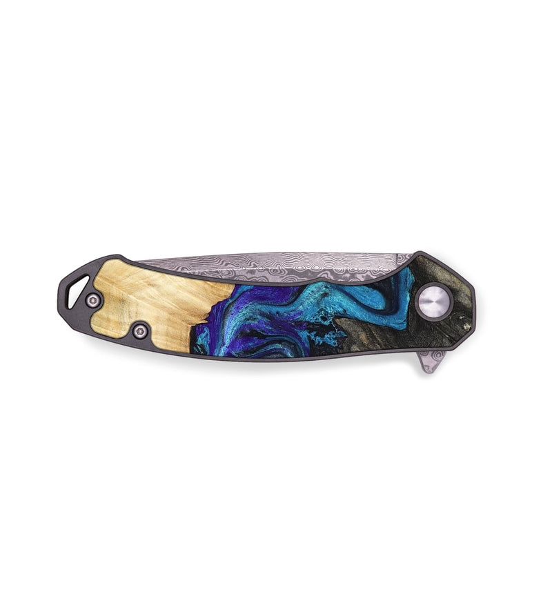 EDC Wood Pocket Knife - Iker (Blue, 810466)