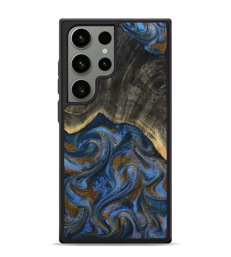 Galaxy S24 Ultra Wood Phone Case - Gustave (Teal & Gold, 810475)