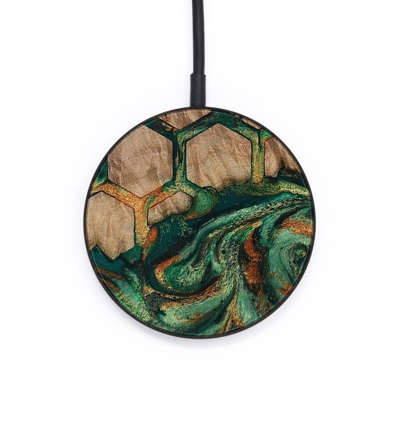 Circle Wood Wireless Charger - Adaline (Pattern, 810537)