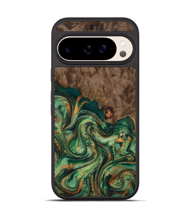 Pixel 10 Pro Wood Phone Case - Keily (Green, 810556)