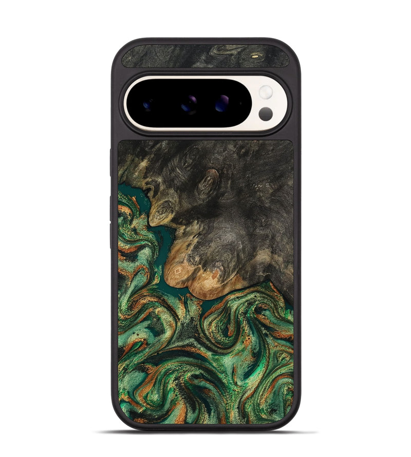 Pixel 9 Pro Wood Phone Case - Oscar (Green, 810557)