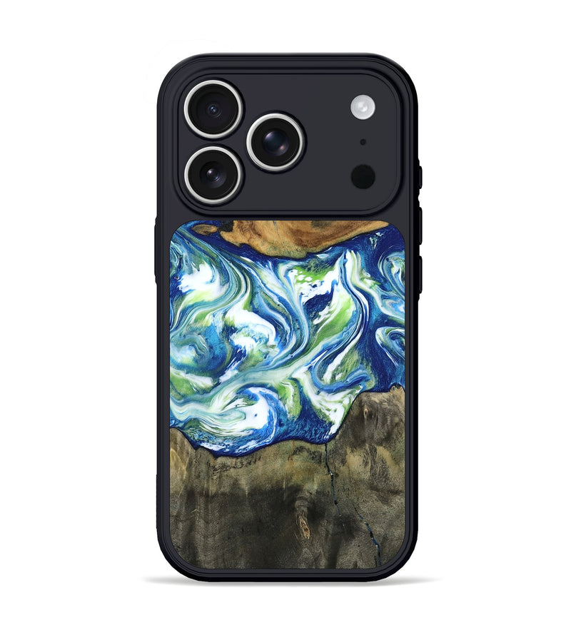 iPhone 17 Pro Wood Phone Case - Kizzie (Blue, 810578)