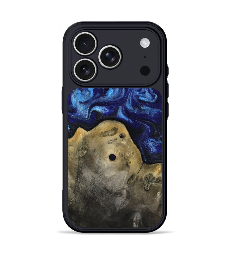 iPhone 17 Pro Wood Phone Case - Inga (Blue, 810580)