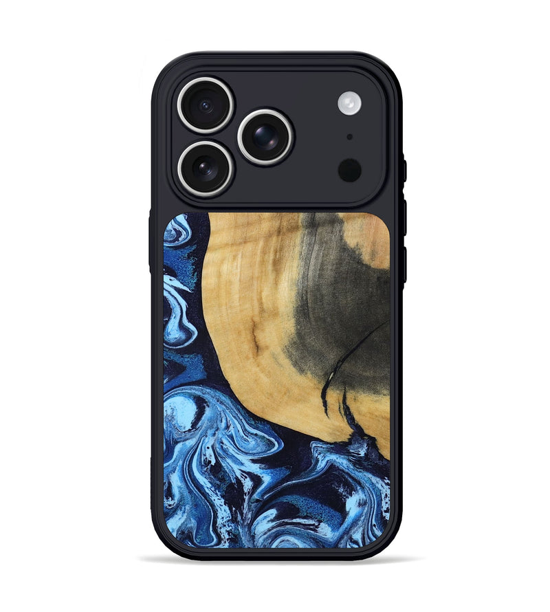 iPhone 17 Pro Wood Phone Case - Seamus (Blue, 810582)