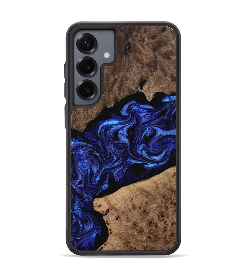 Galaxy S25 Plus Wood Phone Case - Selene (Blue, 810586)