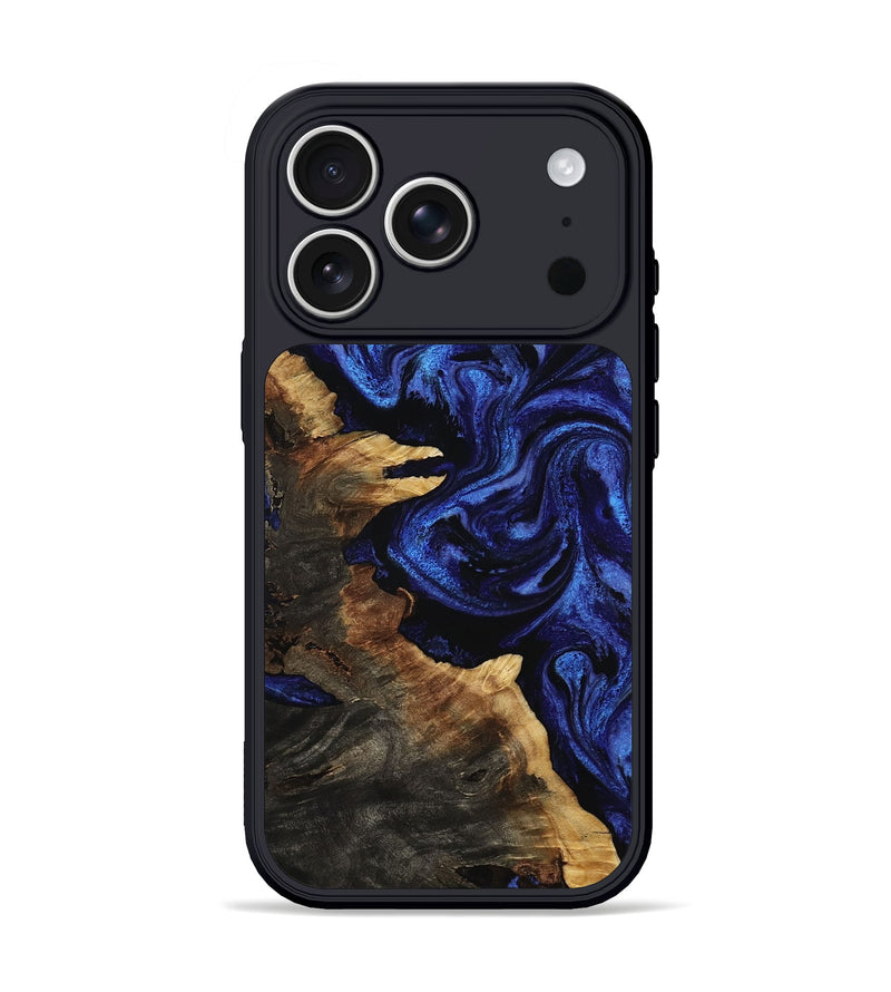 iPhone 17 Pro Wood Phone Case - Kaylyn (Blue, 810589)