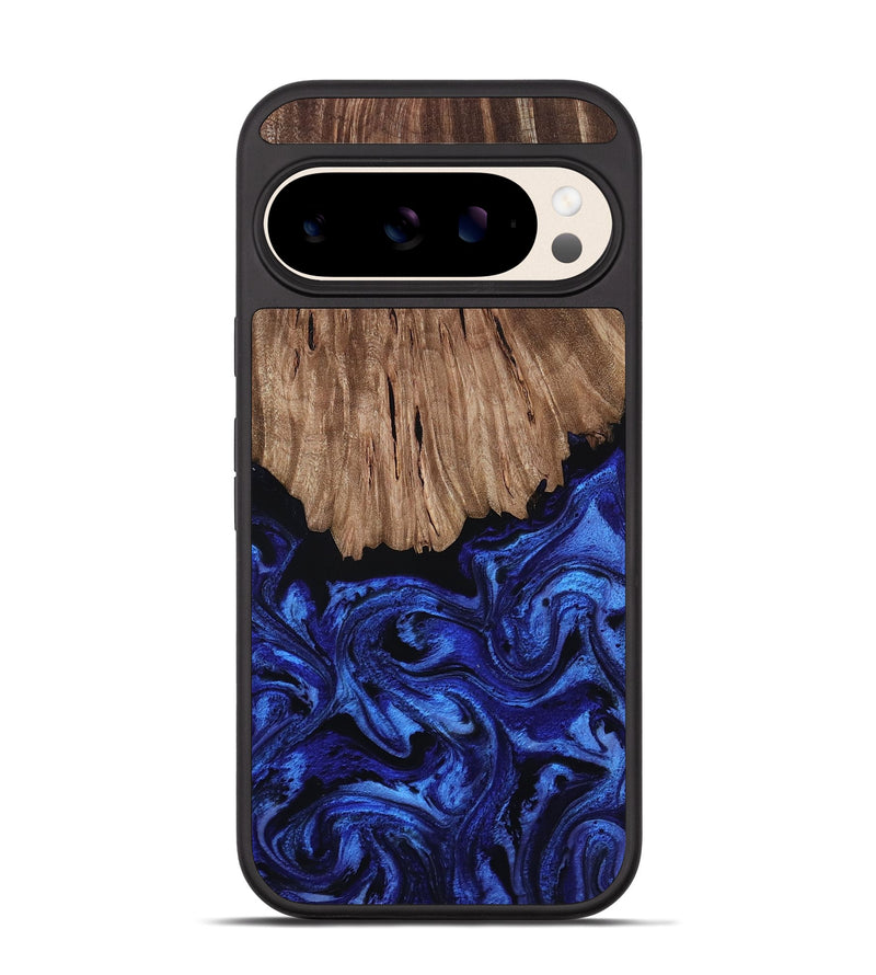 Pixel 10 Pro Wood Phone Case - Edwin (Blue, 810592)