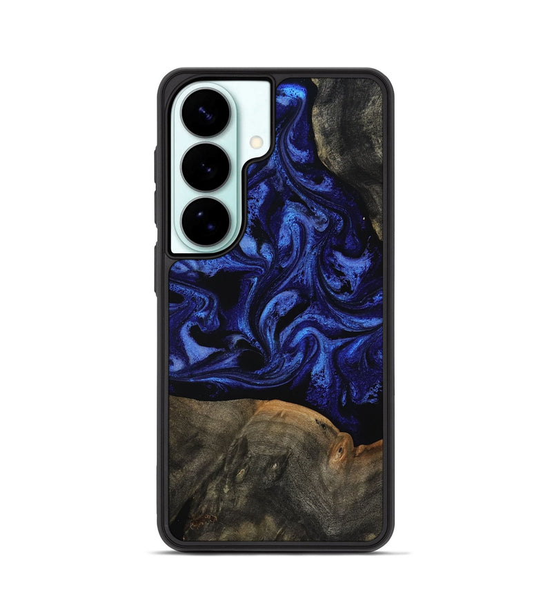 Galaxy S26 Wood Phone Case - Pamela (Blue, 810594)