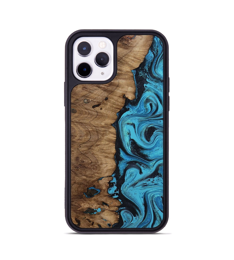 iPhone 11 Pro Wood Phone Case - Jalyn (Blue, 810596)