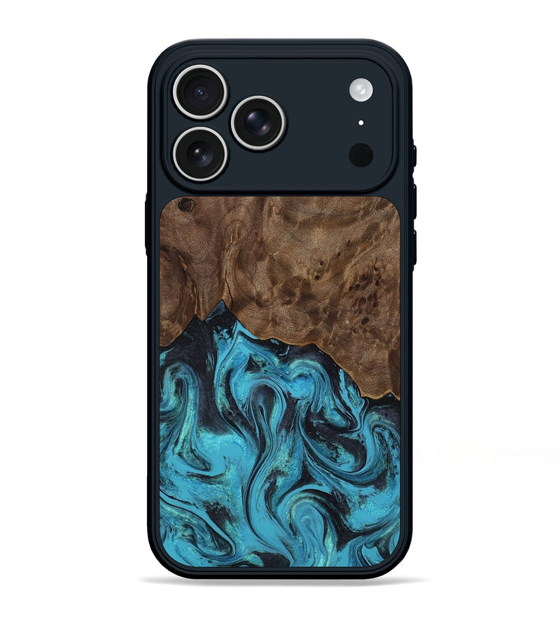 iPhone 17 Pro Max Wood Phone Case - Wilson (Blue, 810601)