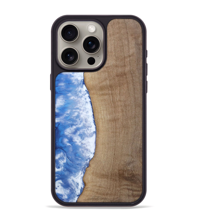 iPhone 15 Pro Max Wood Phone Case - Amyra (Coastal, 810605)