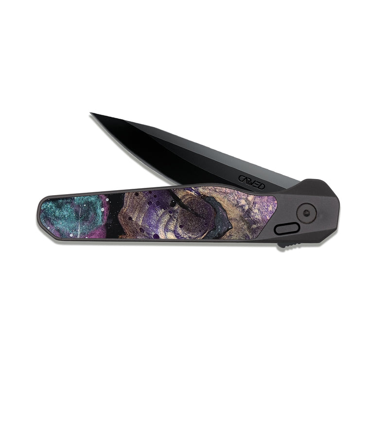EDC Dark Slate Wood Pocket Knife - Jimena (Cosmos, 810711)