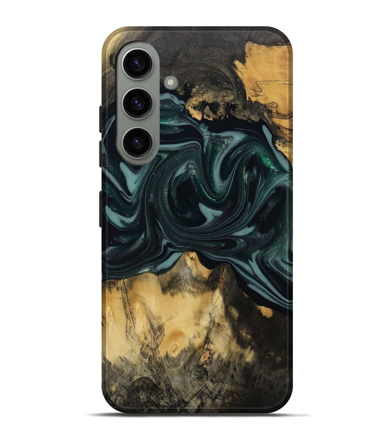 Galaxy S24 Plus Wood Live Edge Phone Case - Aedan (Green, 810775)