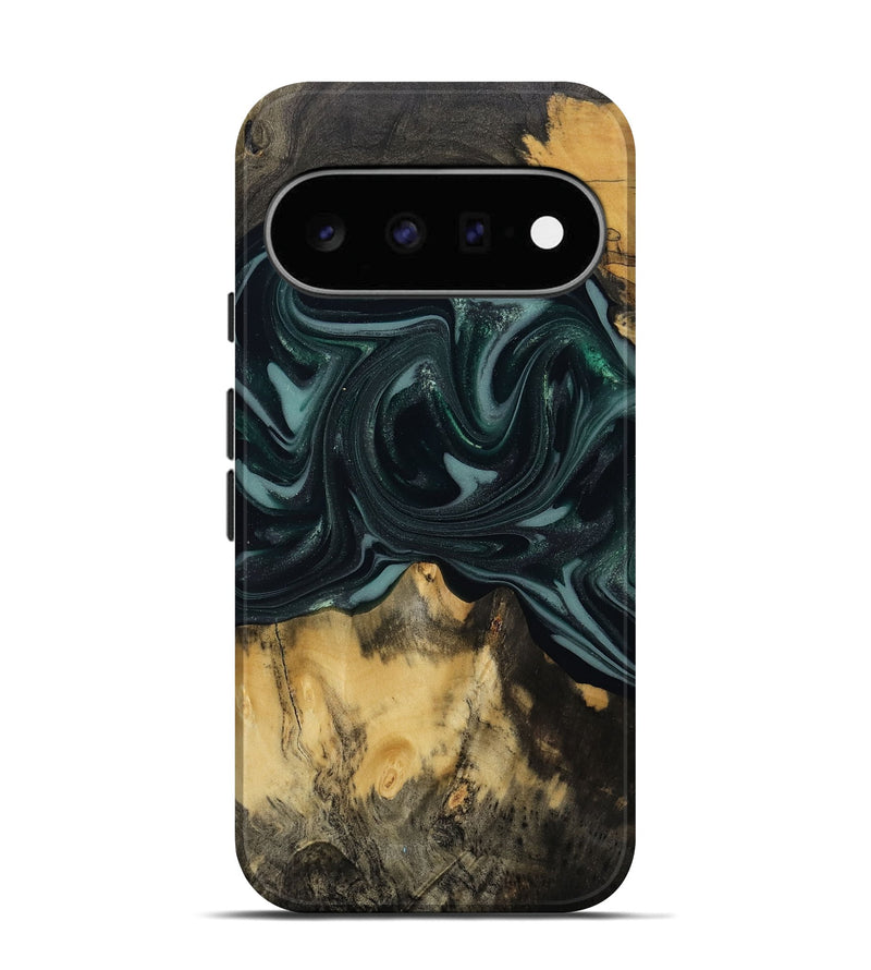 Pixel 11 Wood Live Edge Phone Case - Aedan (Green, 810775)