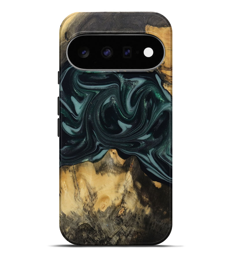 Pixel 11 Pro XL Wood Live Edge Phone Case - Aedan (Green, 810775)