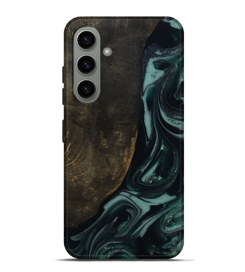 Galaxy S24 Plus Wood Live Edge Phone Case - Traci (Green, 810778)