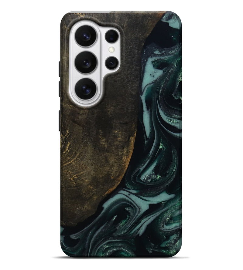 Galaxy S26 Ultra Wood Live Edge Phone Case - Traci (Green, 810778)