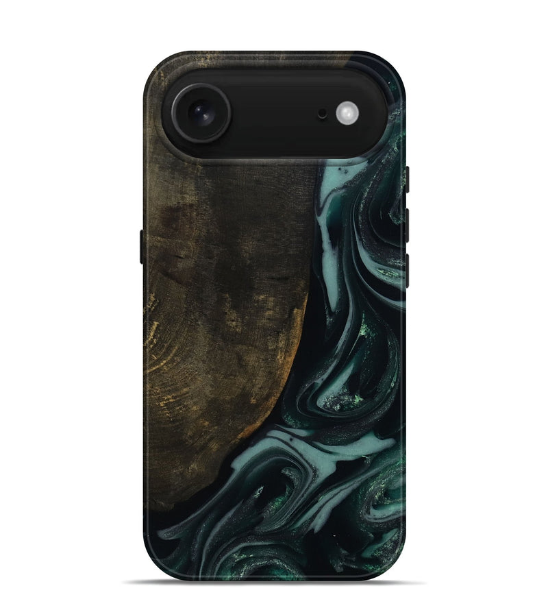 iPhone 17 Air Wood Live Edge Phone Case - Traci (Green, 810778)