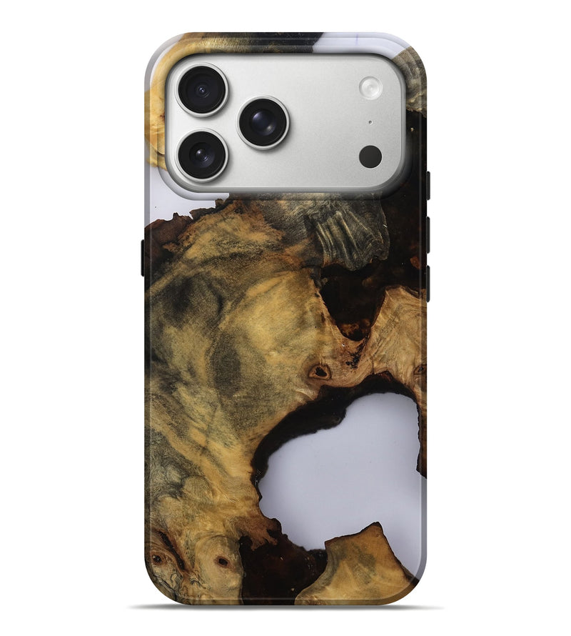 iPhone 17 Pro Max Wood Live Edge Phone Case - Weston (Clear, 810781)