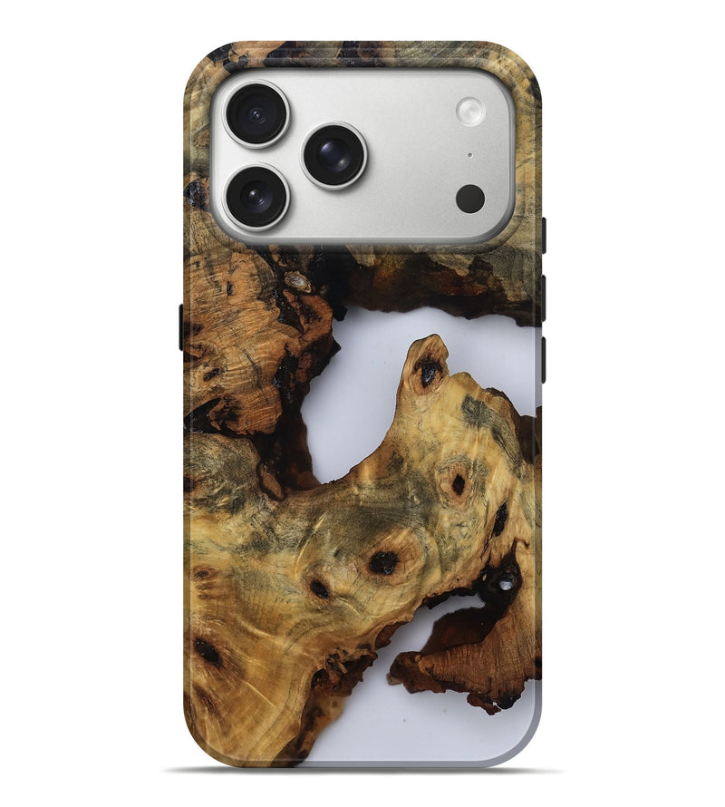 iPhone 17 Pro Max Wood Live Edge Phone Case - Emery (Clear, 810786)