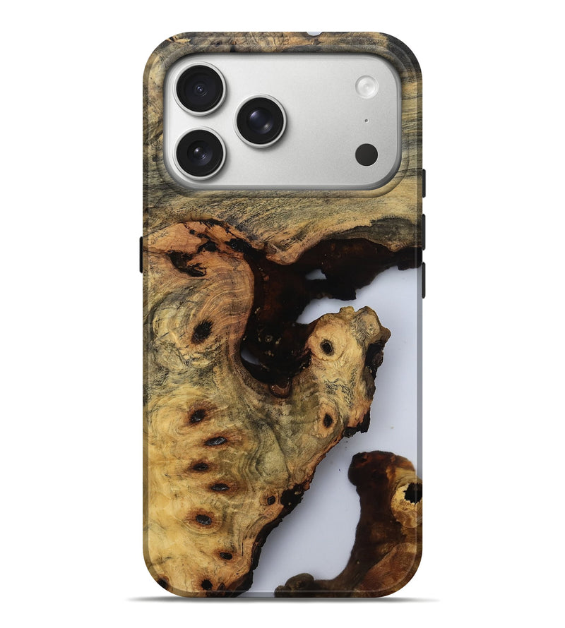 iPhone 17 Pro Max Wood Live Edge Phone Case - Zara (Clear, 810793)