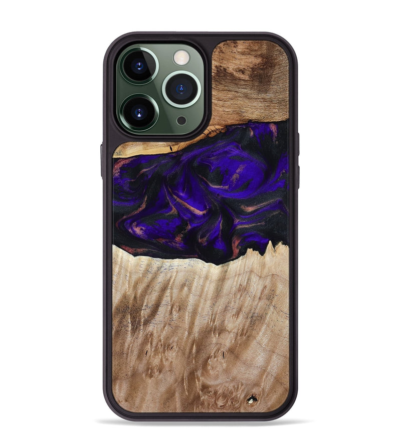 iPhone 13 Pro Max Wood Phone Case - Ronda (Purple, 810806)