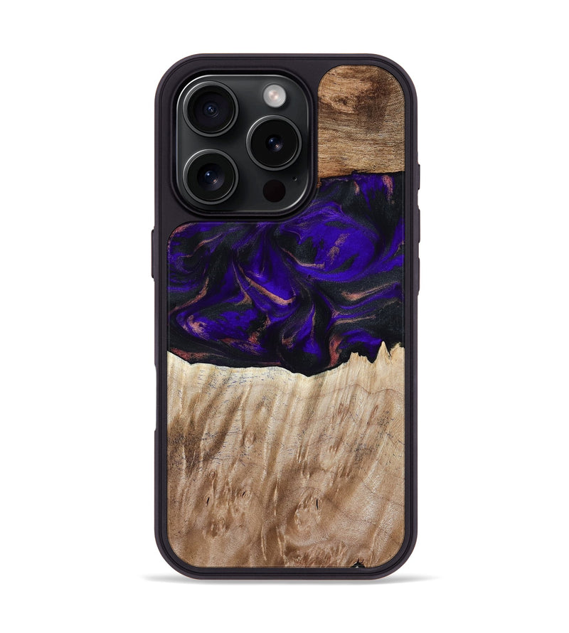 iPhone 16 Pro Wood Phone Case - Ronda (Purple, 810806)