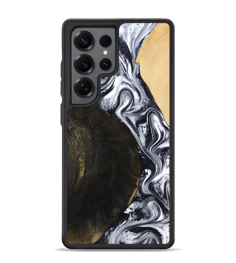 Galaxy S25 Ultra Wood Phone Case - Hedwig (Black & White, 810813)