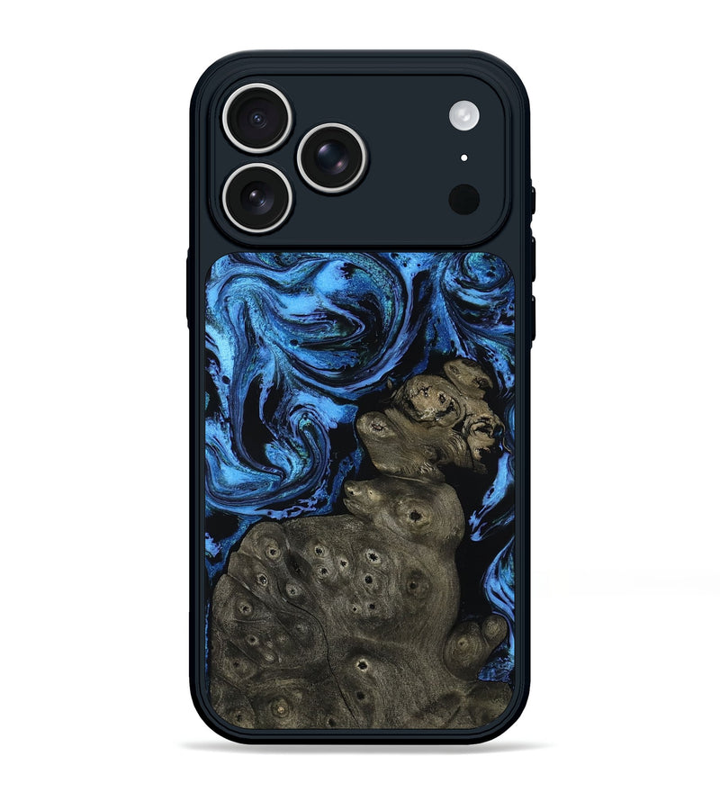 iPhone 17 Pro Max Wood Phone Case - Anabel (Blue, 810820)