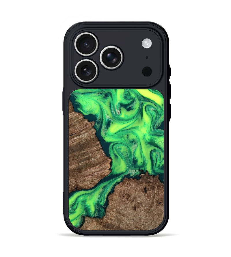 iPhone 17 Pro Wood Phone Case - Tom (Green, 810831)