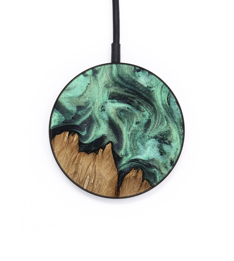 Circle Wood Wireless Charger - Briggs (Green, 810832)