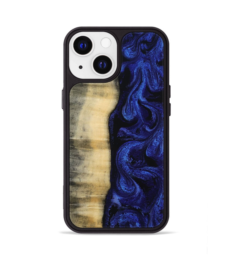 iPhone 13 Wood Phone Case - Cori (Blue, 810906)