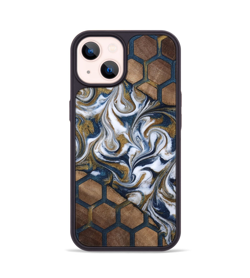 iPhone 14 Wood Phone Case - Misty (Pattern, 810920)