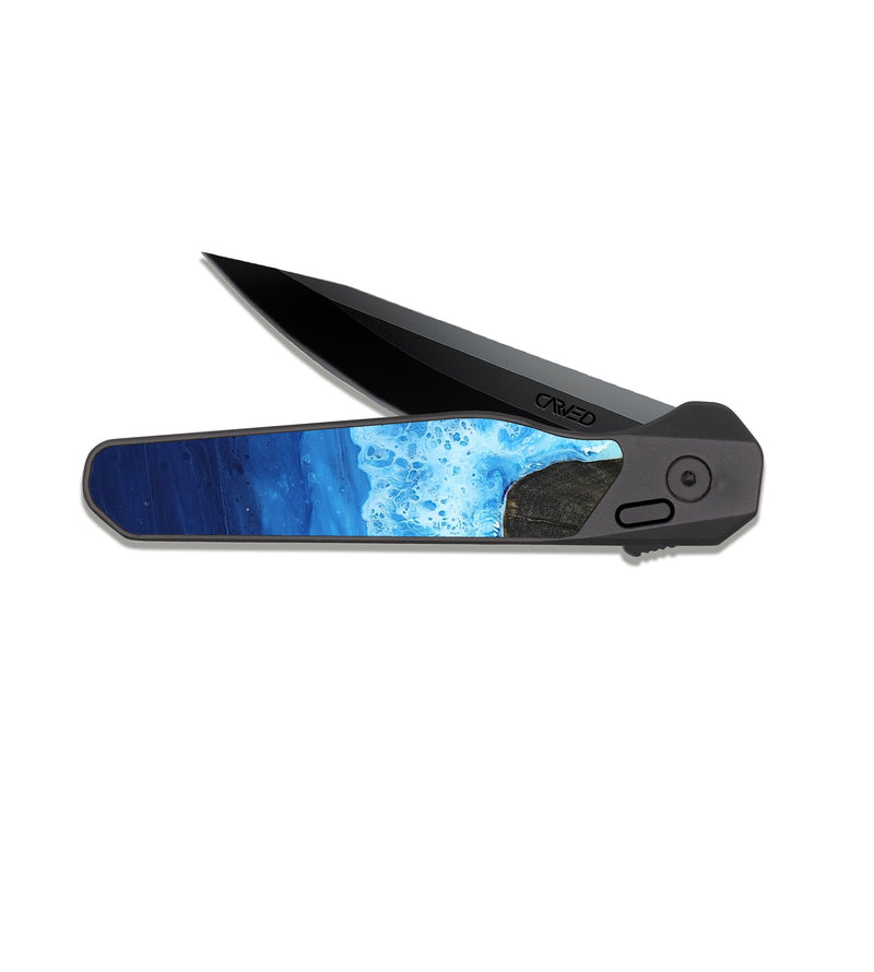 EDC Dark Slate Wood Pocket Knife - Pattie (Coastal, 810963)